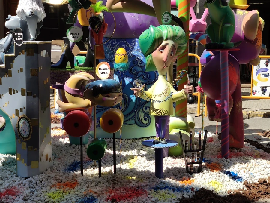 cuando se queman Las Fallas de Gandía