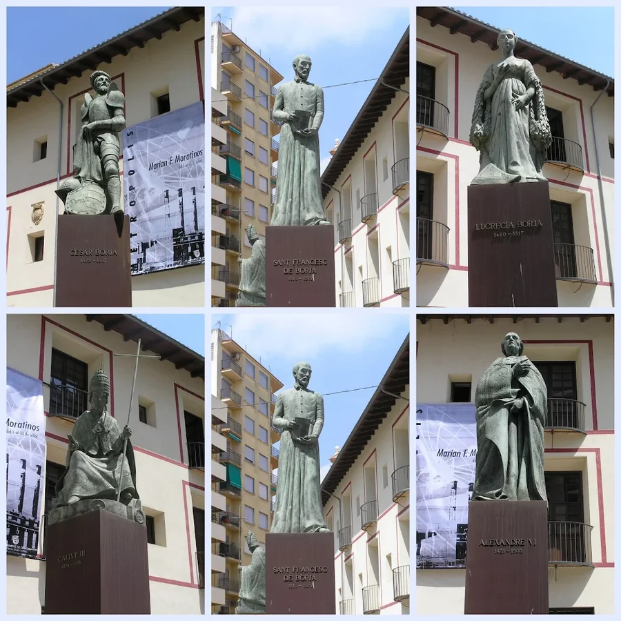 Estatuas de los Borgia gandia